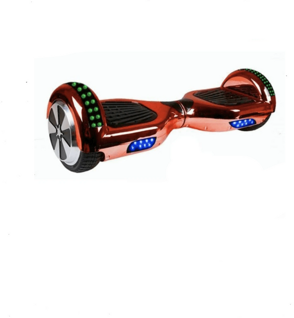 Stylish Chrome 6.5 Inch Red Samsung Segway Bluetooth Hoverboard with Led - App Enabled - TheSwegWay-UK