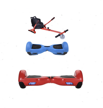 2020 SUPER MARIO -  6.5 Red classic Swegway Hoverboard + Red  Hoverkart Bundle Deal + Blue Protective case - TheSwegWay-UK
