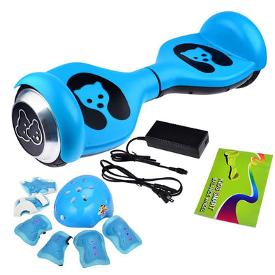 Blue Mini Teddy Bear Segway Hoverboard for Kids with Helmet + Pad for Sale + Fidget Spinner in 20% Offer - TheSwegWay-UK