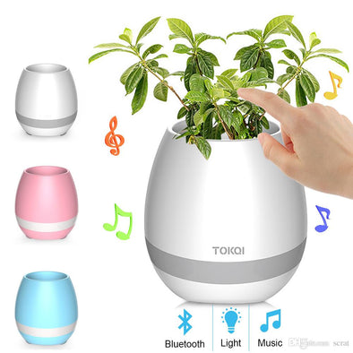 Intelligent Piano Flowerpot with Bluetooth Speaker & Led Light - TheSwegWay-UK